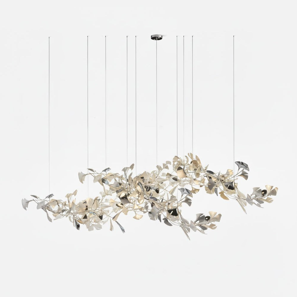 Gingko Leaf Duo Chandelier – Handcrafted Porcelain Statement