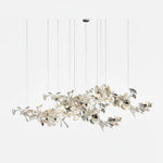 Gingko Leaf Duo Chandelier – Handcrafted Porcelain Statement