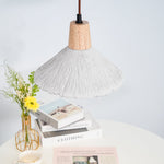Concrete Pleated Pendant Lamp