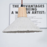 Concrete Pleated Pendant Lamp