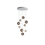 Cosmic Sphere Cascade Chandelier