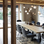 Cosmic Sphere Cascade Chandelier