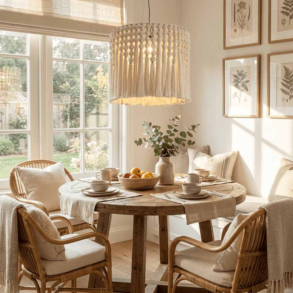 Cotton Tassel Pendant Lamp