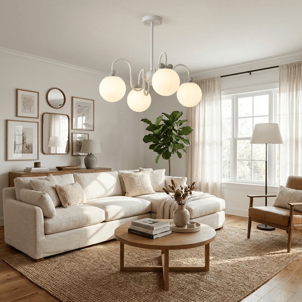 Cream Cherry Chandelier