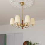 Cream Fabric Chandelier
