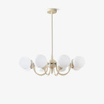 Cream Glass Ball Chandelier