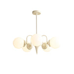 Cream Glass Ball Chandelier