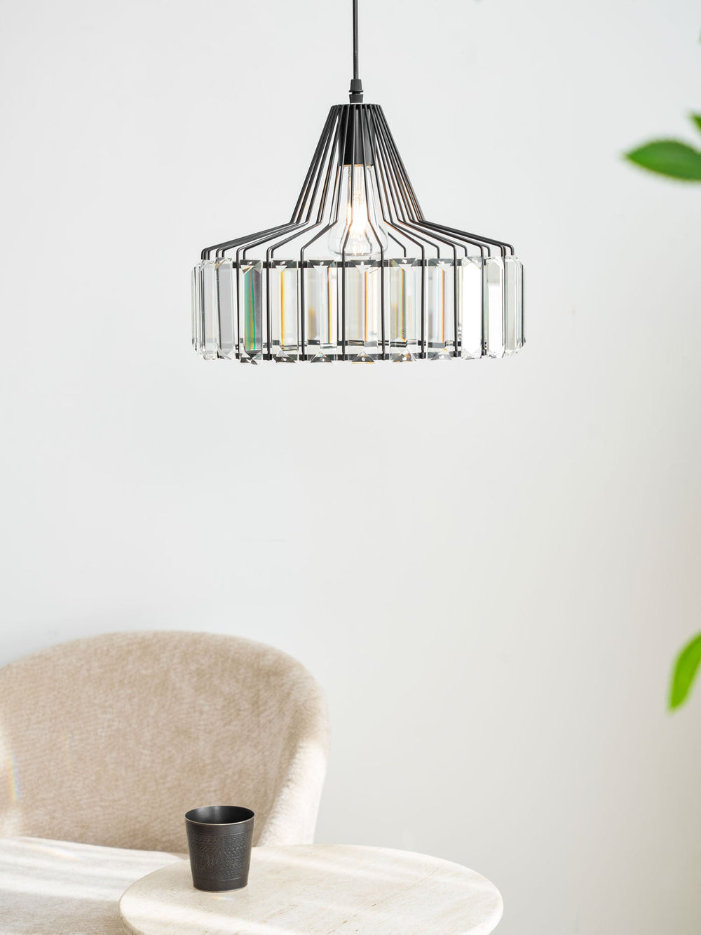 Crystal Drum Pendant Lamp – Sophisticated Modern Glass