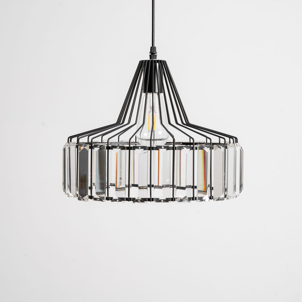 Crystal Drum Pendant Lamp – Sophisticated Modern Glass