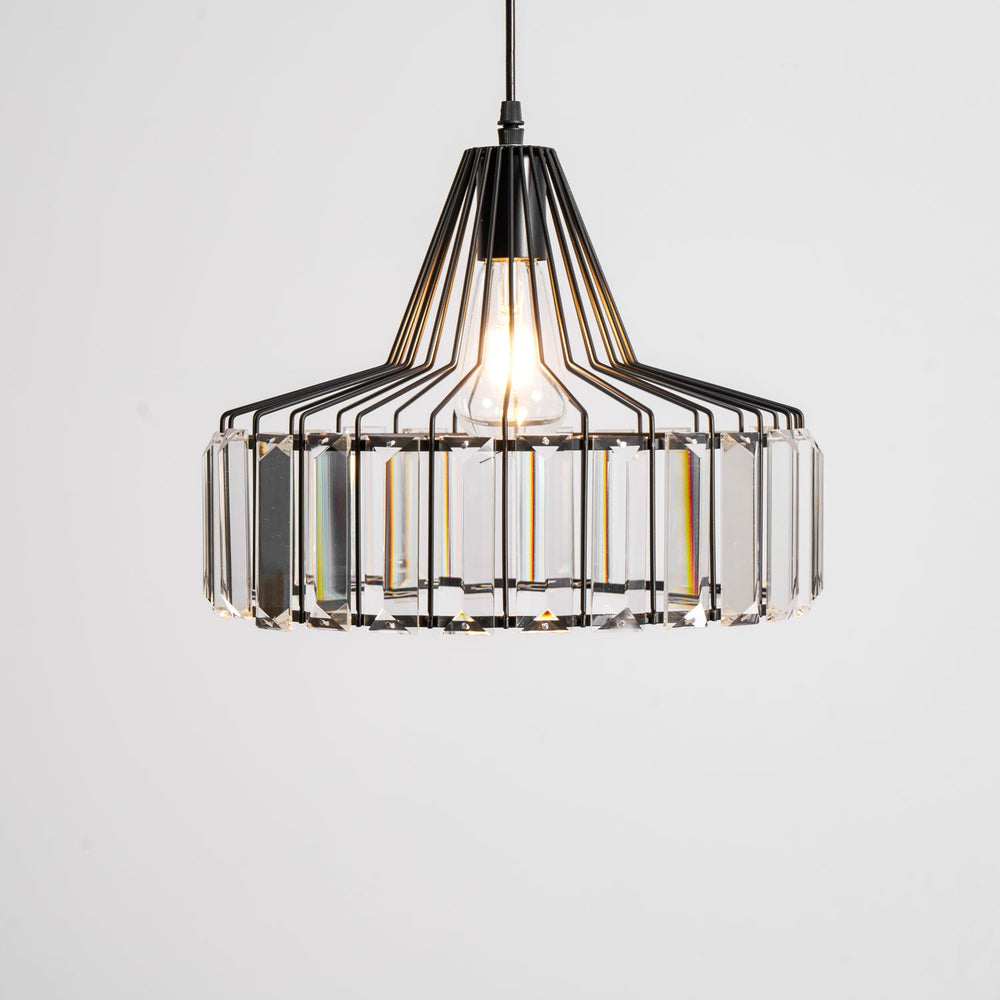 Crystal Drum Pendant Lamp – Sophisticated Modern Glass