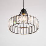 Crystal Drum Pendant Lamp – Sophisticated Modern Glass