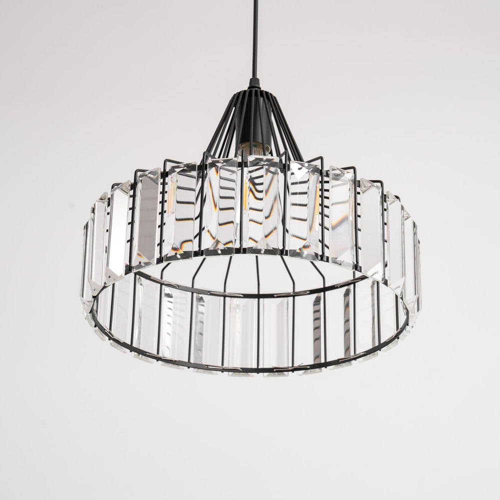 Crystal Drum Pendant Lamp – Sophisticated Modern Glass