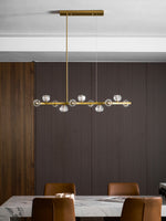 Crystal Glass Ball Chandelier