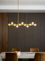 Crystal Glass Ball Chandelier