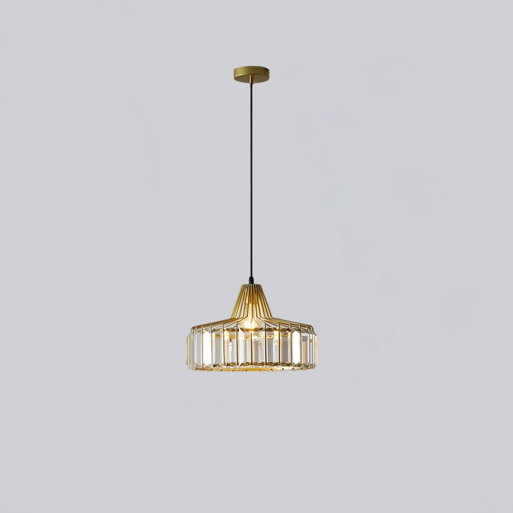 Crystal Drum Pendant Lamp – Sophisticated Modern Glass