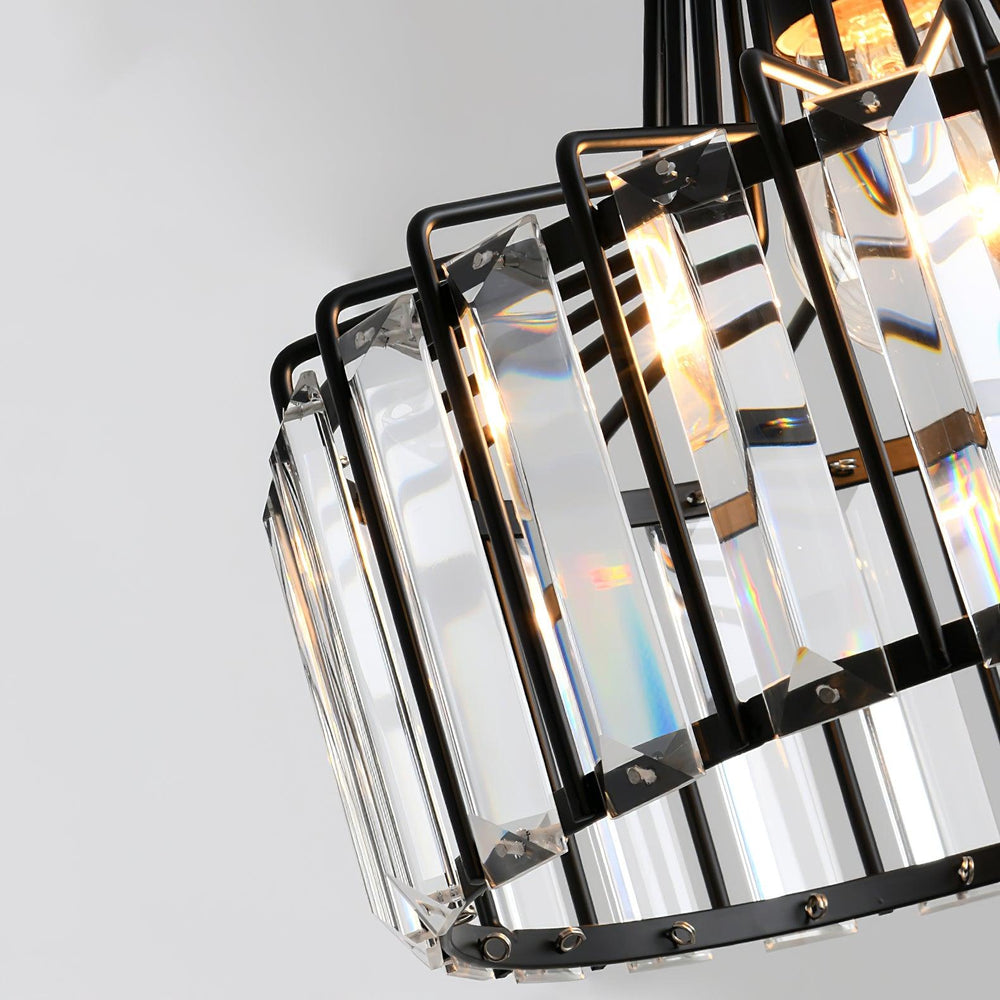 Crystal Drum Pendant Lamp – Sophisticated Modern Glass