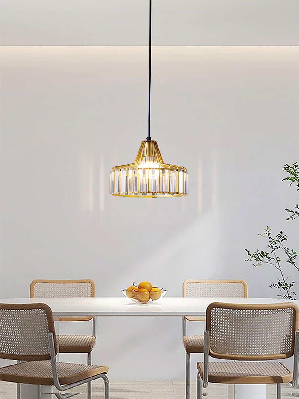 Crystal Drum Pendant Lamp – Sophisticated Modern Glass