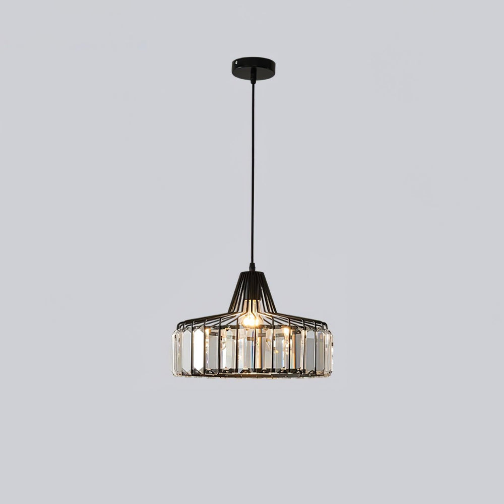 Crystal Drum Pendant Lamp – Sophisticated Modern Glass
