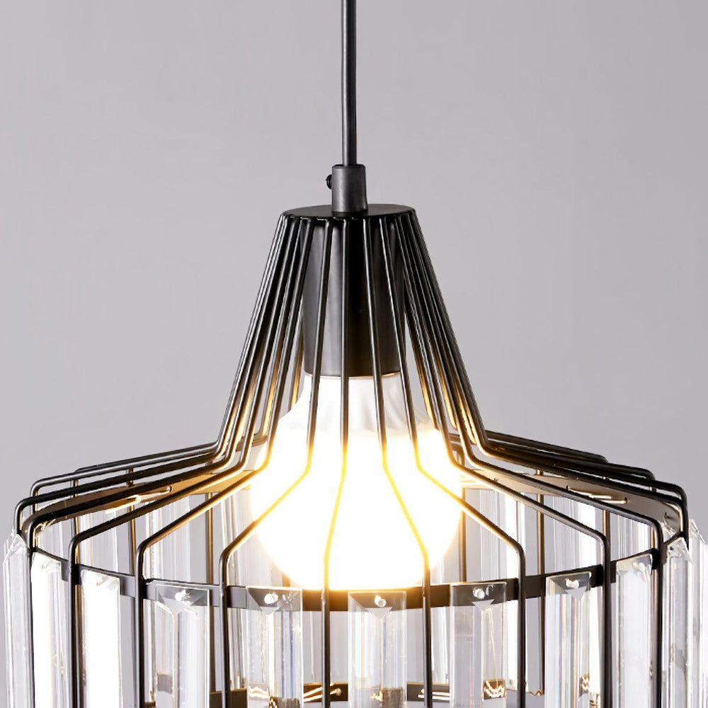 Crystal Drum Pendant Lamp – Sophisticated Modern Glass