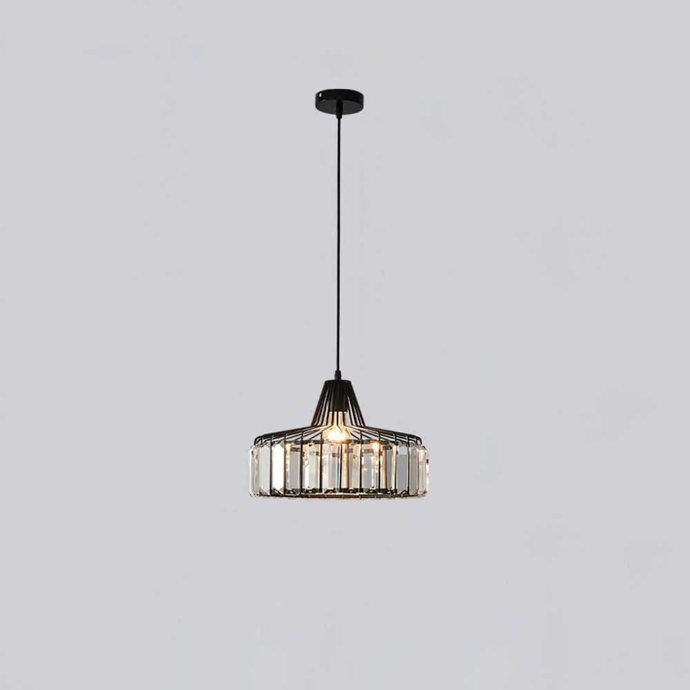 Crystal Drum Pendant Lamp – Sophisticated Modern Glass