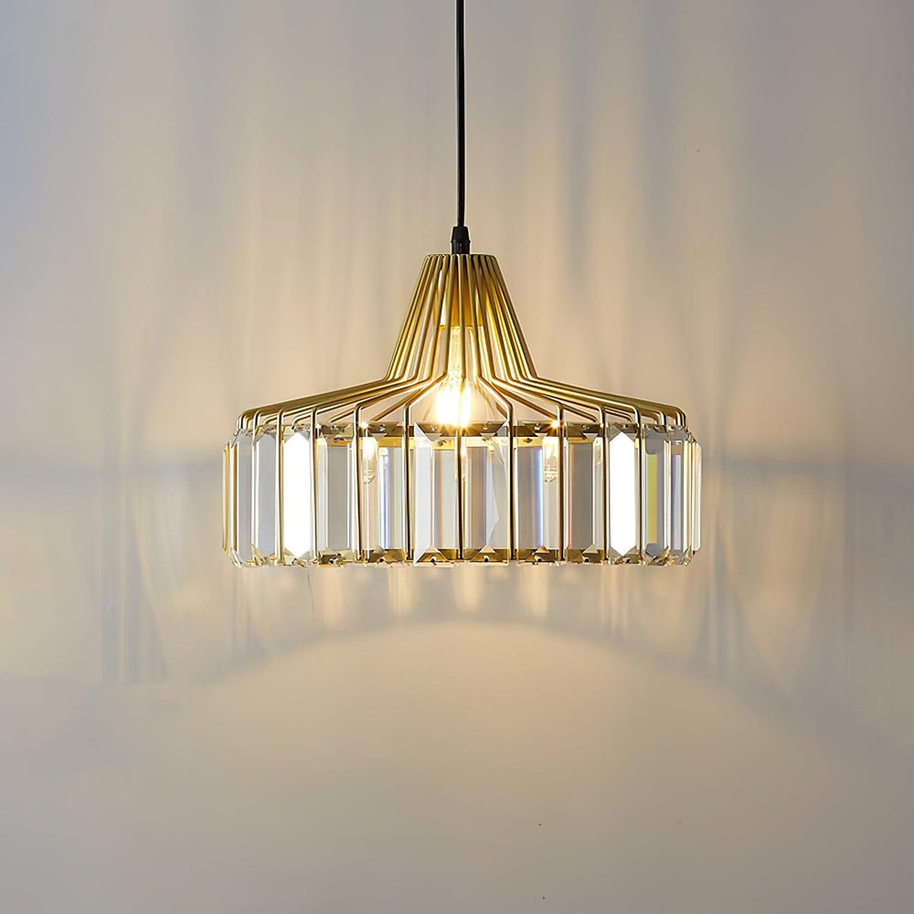 Crystal Drum Pendant Lamp – Sophisticated Modern Glass