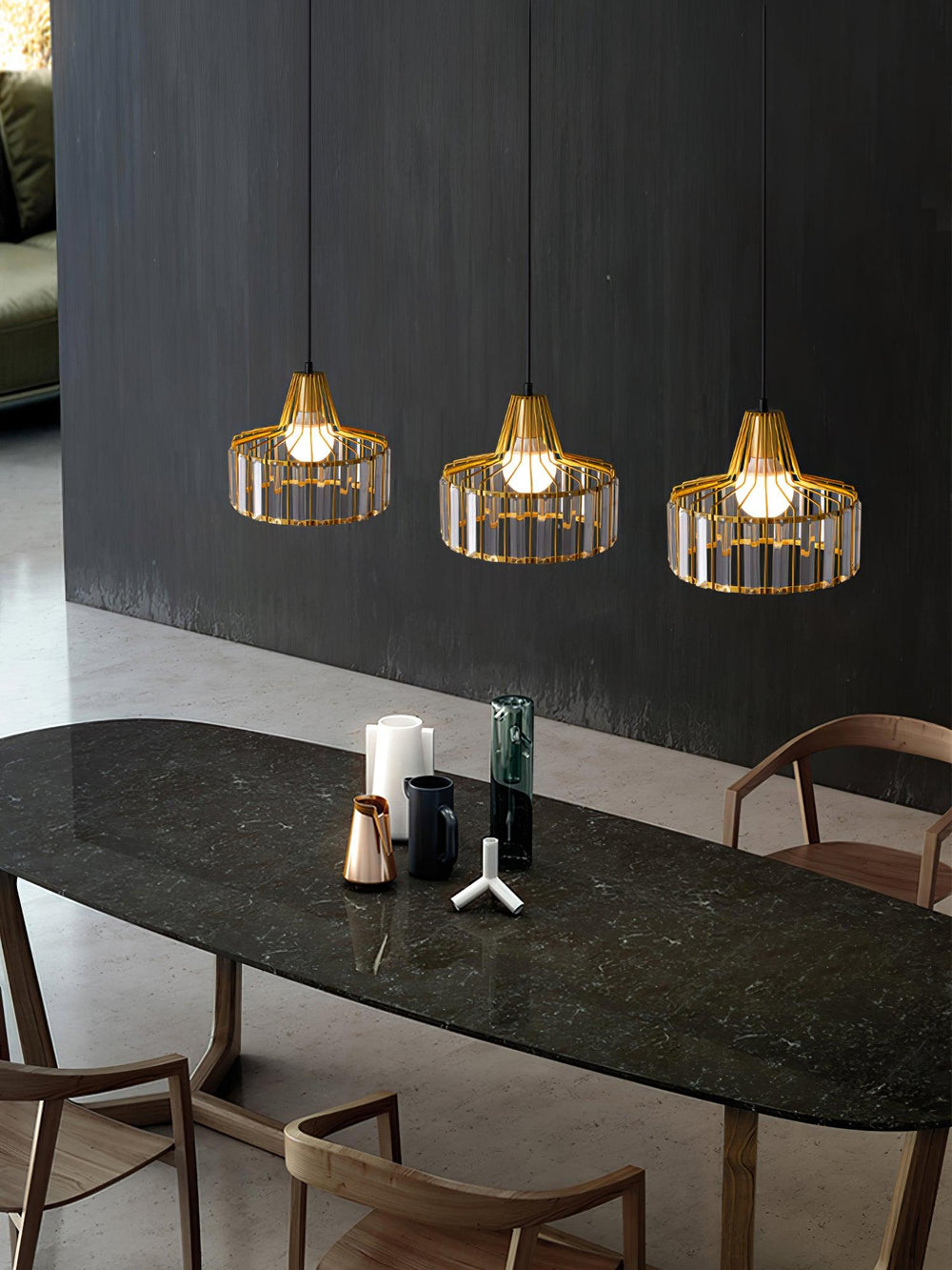 Crystal Drum Pendant Lamp – Sophisticated Modern Glass