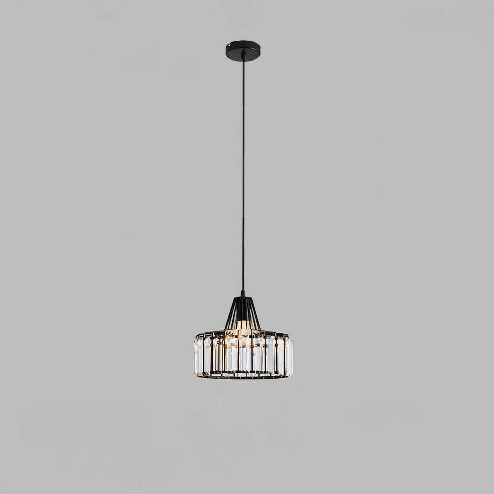 Crystal Drum Pendant Lamp – Sophisticated Modern Glass