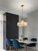 Crystal Drum Pendant Lamp – Sophisticated Modern Glass