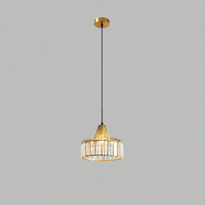 Crystal Drum Pendant Lamp – Sophisticated Modern Glass
