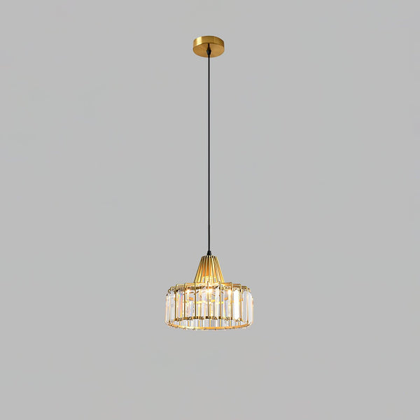 Crystal Drum Pendant Lamp – Sophisticated Modern Glass