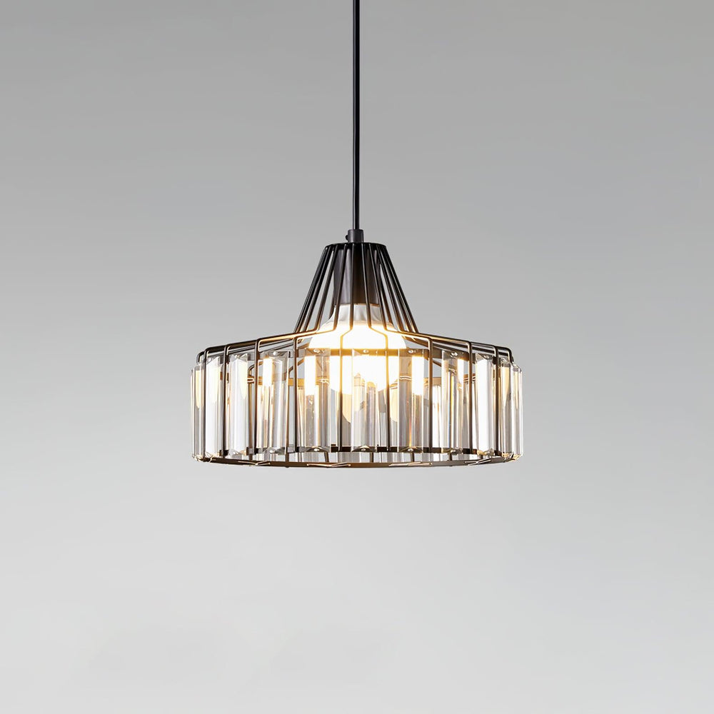 Crystal Drum Pendant Lamp – Sophisticated Modern Glass