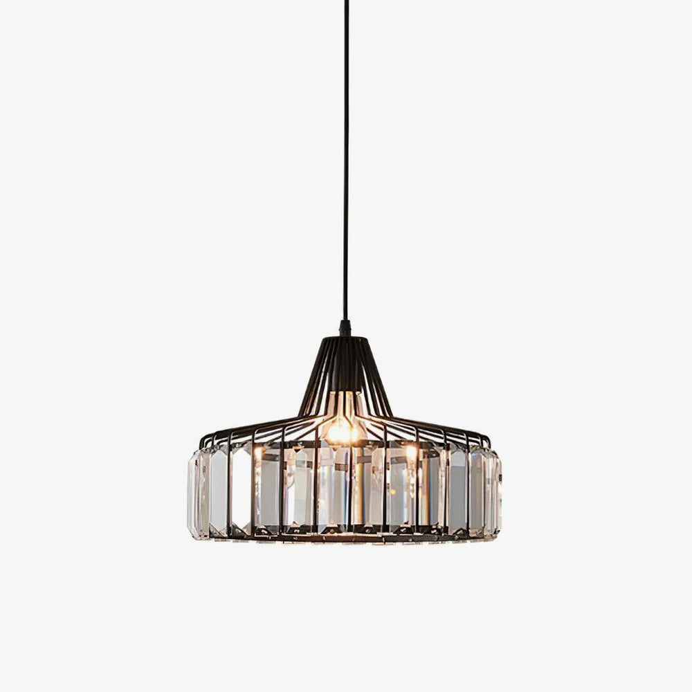Crystal Drum Pendant Lamp – Sophisticated Modern Glass