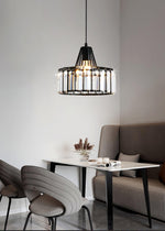 Crystal Drum Pendant Lamp – Sophisticated Modern Glass