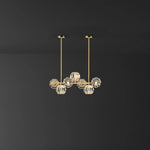 Crystal Glass Ball Chandelier