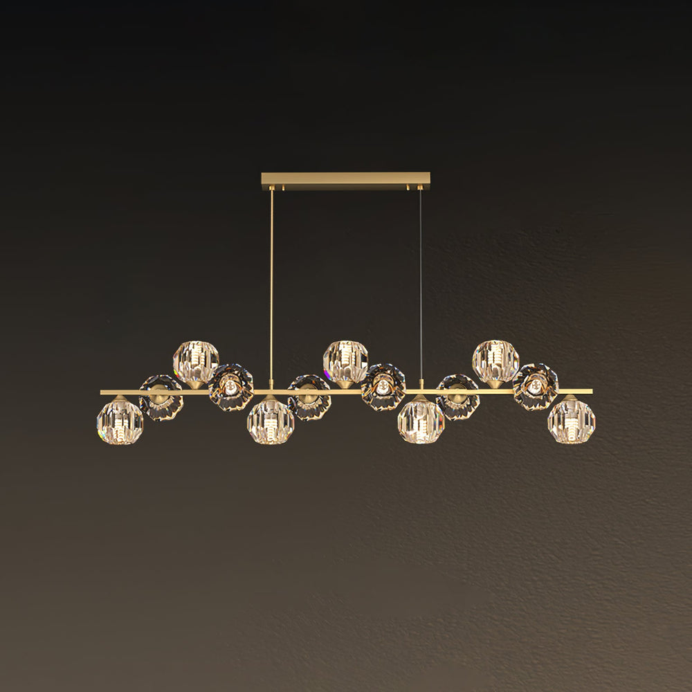 Crystal Glass Ball Chandelier