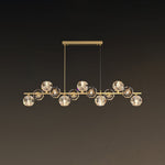 Crystal Glass Ball Chandelier