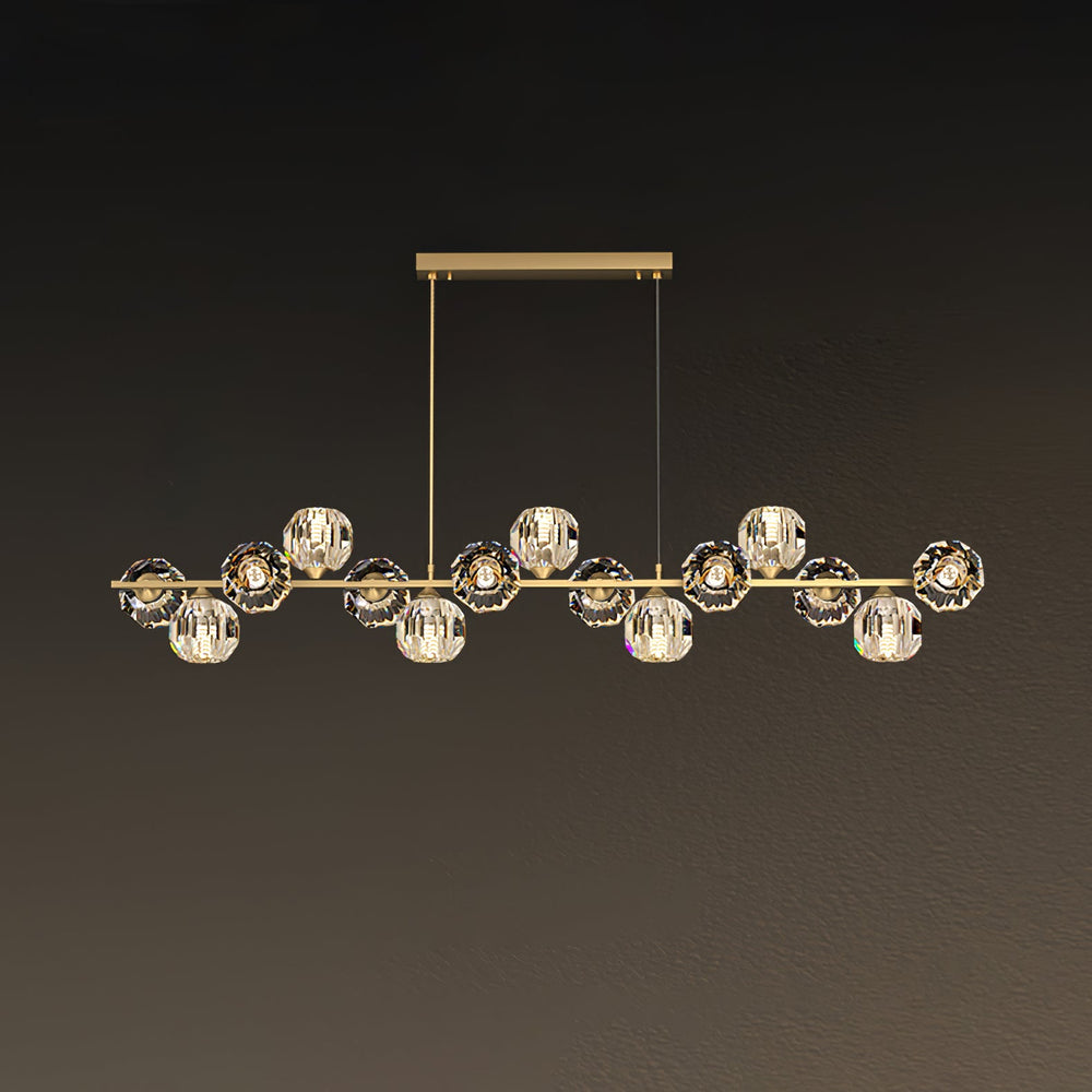 Crystal Glass Ball Chandelier
