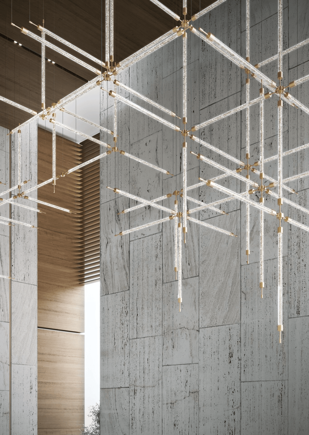 Crystal Grid Customize Chandelier