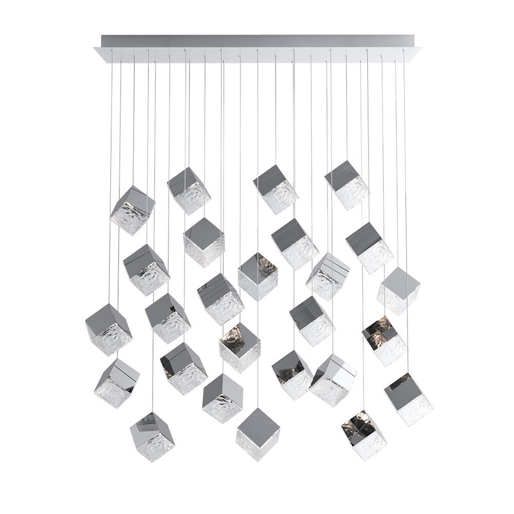 Cubic Luster Cascade Chandelier