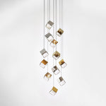 Cubic Luster Cascade Chandelier