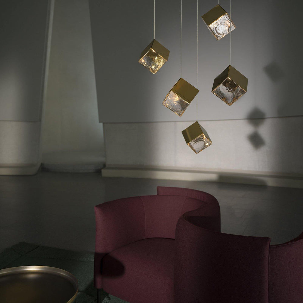 Cubic Luster Cascade Chandelier