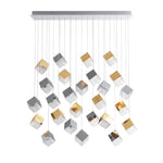 Cubic Luster Cascade Chandelier