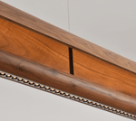 Curved Wood Linear Pendant Light