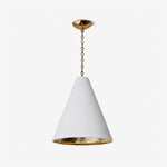 Cuspide Plaster Cone Pendant Light