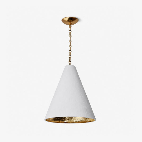 Cuspide Plaster Cone Pendant Light