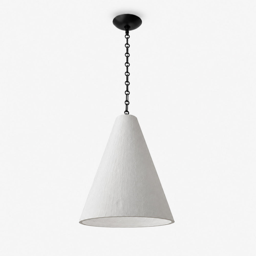 Cuspide Plaster Cone Pendant Light