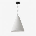 Cuspide Plaster Cone Pendant Light