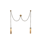 Cylindrical Cluster Alabaster Chandelier
