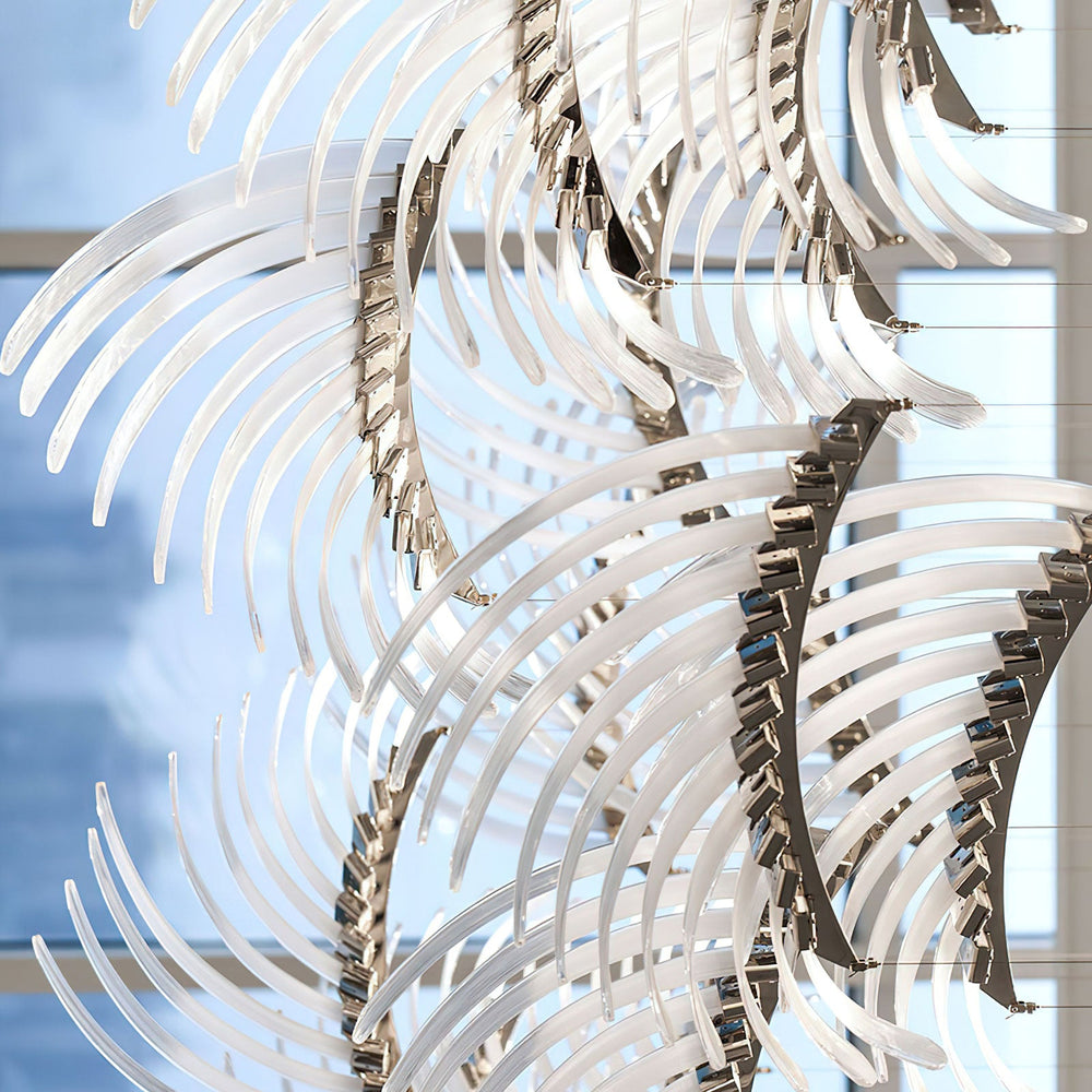 Bird Feather Wings LED Chandelier
