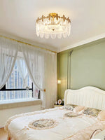 Decorative Pattern Glass Round Chandelier